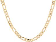 📿 quadri - figaro link chain 5 mm in 18k gold plated over 925 sterling silver italian - 16 18 20 22 24 26 30 inch - necklace for men women boys girls - high-quality made in italy - gift box included logo