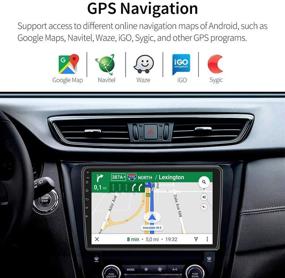 img 2 attached to 🚗 Hikity 10.1 Inch Android Car Stereo Double Din Car Radio GPS Navigation 2021 New Full HD Touch Screen Stereo with Bluetooth, FM Radio, WiFi, Mirror Link, Backup Camera, and Dual USB Cable