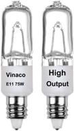 🔆 enhanced vinaco halogen lifespan dimmable candelabra: ultimate lighting durability with dimming capabilities логотип