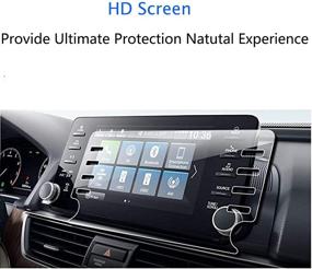 img 3 attached to Защитное стекло Premium Tempered Glass для сенсорного дисплея на центральной панели Honda Accord 8 дюймов (2018-2021) - 9H противоцарапающееся и ударопрочное, аксессуары для защиты навигационной системы автомобиля.