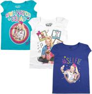 👕 nickelodeon girls toddlers 3-pack t-shirts - girls' clothing, tops, tees & blouses logo