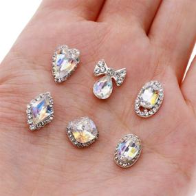 img 2 attached to 💎 JIEPING 18 Pcs/Bag Rhinestone Nail Art Decoration Glitter Gorgeous Sparkling Faux Gem 3D DIY Nail Art Tips