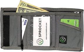 img 3 attached to Ultimate Ballistic Tri-fold Wallet: Stylish Zippered Pocket for Men's Accessories