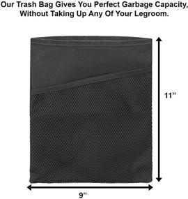 img 2 attached to 🚗 Efficient and Leak-Proof lebogner Car Trash Bag with Organizer Pocket - Ideal for Car Headrest, Door Handle, or Gear Shift