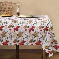 lushvida thanksgiving tablecloth resistant decorative logo