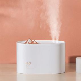 img 4 attached to JISULIFE Small Humidifier - USB Rechargeable Ultrasonic 3600mAh Battery Operated Top Fill Humidifier with Dual Mists - 5-12 Work Time - Bedroom, Auto Shut Off - Portable Desk Humidifier for Home Baby