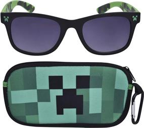 img 4 attached to Minecraft Kids Sunglasses: Stylish Eye Protection with a Practical Glasses Case for Toddlers