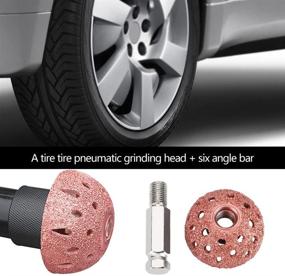 img 1 attached to 🔧 Qiilu Tire Repair Tool Kit with Coarse Grit Buffing Wheel and Linking Rod Adapter - 38mm