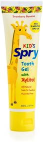 img 2 attached to Get Fresh Breath with Spry Xlear Tooth Gel - Strawberry Banana Flavor, 2oz - Pack of 3 with Xylitol