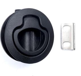 img 2 attached to 🛥️ Thorn Boat 2'' Flush Pull Slam Latch: Durable Black Plastic Nylon Latch for RV, Boat, Marine Deck Hatch, 1/2'' Door Cabinet Hardware - Set of 4 PCS