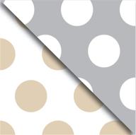 🎁 jillson roberts 6-roll double-sided gift wrap: 12 color combos, gold and silver dots logo
