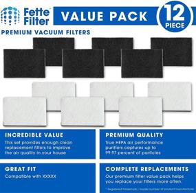 img 3 attached to 🔍 Fette Filter - 12-Pack of Replacement Filters for Holmes HAPF7-U8 Smoke Grabber Ashtray. Designed for Holmes Models: HAP70, HAP75, HAP76. Also Fits Pollenex Models: AT100, AT101