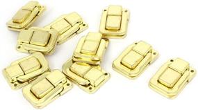 img 2 attached to Discover the Reliable uxcell 10 Pcs Jewelry Box Latch Hasp Pad Chest Lock Hook Hinges for Enhanced Security and Convenience