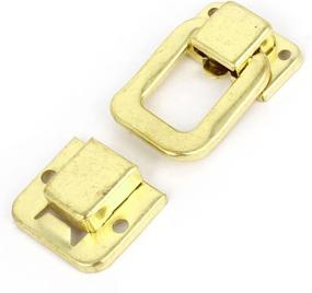 img 1 attached to Discover the Reliable uxcell 10 Pcs Jewelry Box Latch Hasp Pad Chest Lock Hook Hinges for Enhanced Security and Convenience