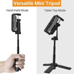 img 2 attached to 📸 Cubilux Flexible Handheld & Tabletop Tripod: Versatile Mini Phone Tripod for iPhone, Samsung, and Pixel Devices!