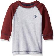 👕 классическая мужская футболка с длинными рукавами u.s. polo assn. для мальчиков - комфорт классики для мальчиков логотип