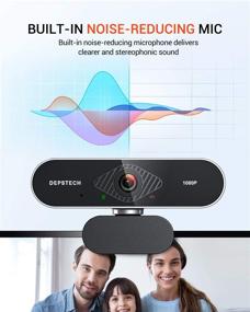 img 1 attached to 🎥 DEPSTECH 1080P HD Webcam with Microphone: Perfect for Video Conferencing, Streaming, Teaching & Gaming