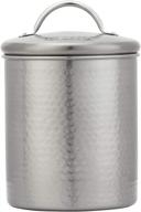 🏺 amici home gunmetal storage canister: 64oz metal can, matte silver - stylish and functional логотип