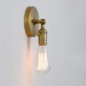 img 1 attached to 💡 Permo Minimalist Single Socket Antique Wall Sconce Light with On/Off Switch - Stylish Illumination for Any Space