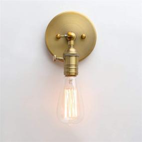 img 2 attached to 💡 Permo Minimalist Single Socket Antique Wall Sconce Light with On/Off Switch - Stylish Illumination for Any Space