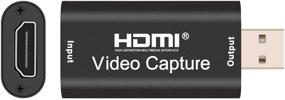 img 1 attached to 4K HDMI Игровая видеозахватная карта USB3.0 - Прямая трансляция и запись HD-видео для PS3, PS4, Xbox One, Xbox 360, Wii U, Nintendo Switch - Совместимость с Windows, Linux, macOS