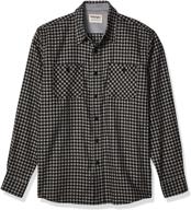 👕 men's wrangler authentics sleeve flannel shirt - clothing for shirts logo