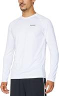 stay comfortable and stylish with baleaf men's long sleeve running shirts: ideal athletic workout t-shirts logo