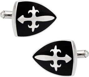 img 4 attached to Cuff Daddy Shield Stainless Cufflinks Presentation