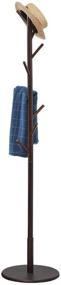 img 4 attached to 🎯 Vicllax Coat Rack Stand: Premium Wood Hall Tree with 8 Hooks - Free-standing Hanger for Stylish Organization (Coffee)