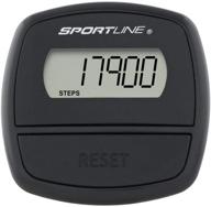 🏃 sportline step pedometer: track steps effortlessly with clip-on design and simple button operation, made in the u.s.a. logo