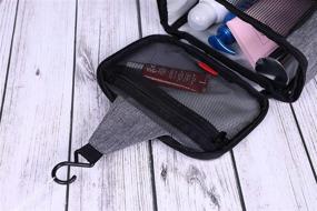 img 3 attached to Versatile Shower Caddy Tote Bag: Perfect for Dorms, Travel, and Hanging Toiletries - Quick Dry, Portable, and Convenient Bath Organizer for Women and Men