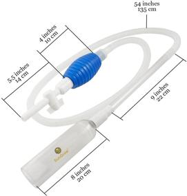 img 1 attached to 🐠 Efficient SunGrow Aquarium Maintenance Pump Kit: Easy-to-Use Water Changing Equipment for Horizontal Fish Tanks with Flow Regulator and Long Nozzle