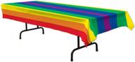 beistle sg_b06xzvmyxw_us rainbow tablecover 3 pack logo