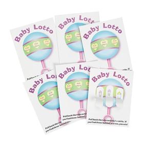 img 1 attached to Exciting Fun Express Baby Shower Lotto Game Cards (24 Pieces) – Win Amazing Prizes!