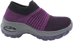 img 4 attached to Lucky Step Women's Lightweight & Breathable Shoes: Optimal Comfort for Active Lifestyles