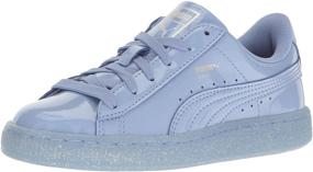 img 4 attached to 👟 Sparkle with Style: PUMA Basket Glitter Running Beetroot Girls' Shoes