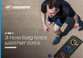 img 3 attached to 🎯 Triumph Sports 2-in-1 Bag Toss/ Washer Toss Combo – Game Platforms, Toss Bags, and Washers Included!