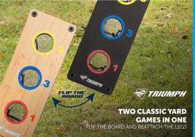 img 2 attached to 🎯 Triumph Sports 2-in-1 Bag Toss/ Washer Toss Combo – Game Platforms, Toss Bags, and Washers Included!