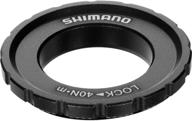 🔒 shimano xt m8010 centerlock rotor lockring - 12/15/20mm ta, one color logo