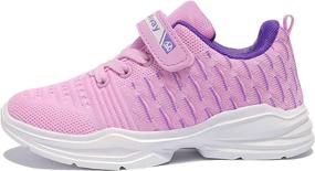 img 3 attached to 👟 Vivay Kids Tennis Shoes Lightweight Sneakers for Girls, Ideal for Tennis and Running Activities, Available for Little Kid and Big Kid Sizes