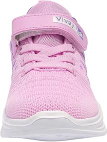 img 2 attached to 👟 Vivay Kids Tennis Shoes Lightweight Sneakers for Girls, Ideal for Tennis and Running Activities, Available for Little Kid and Big Kid Sizes