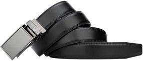 img 2 attached to Genuine Leather Ratchet Automatic Men's Accessories for Ultimate Comfort in Belts