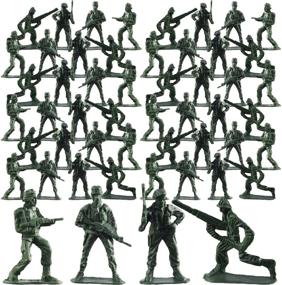 img 4 attached to 👧 Kicko Army Toy Soldiers Action Figures - Assorted - 144 Pack Deluxe - Perfect for Children, Boys, Girls, Party Favors & Parties!