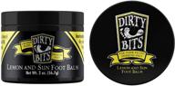 👣 extra strength dirty bits natural foot balm with lemon and tea tree oil - fast acting relief for itchy feet, toenails, heels, and cracked feet. ideal foot care for athletes - topical ultra care logo