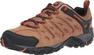 merrell mens crosslander otter orange men's shoes logo