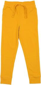 img 1 attached to Leveret Children's Pants & Toddler Legging Pants with Adjustable Drawstrings (2-14 Years) in Assorted Colors