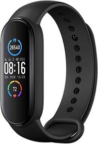 img 1 attached to 📱 Xiaomi Mi Band 5 Smart Wristband with 1.1" Color Screen, Magnetic Charging, 11 Sports Modes, Remote Camera, Bluetooth 5.0 - Global Version (Black)