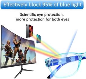 img 2 attached to 👓 4-Pack Reading Glasses with Blue Light Blocking Readers for Men and Women - High-Quality Fashion Eyeglasses with Spring Hinge