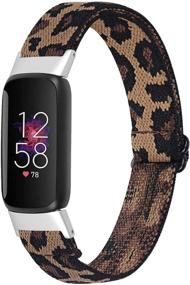 img 3 attached to Улучшите свой Fitbit Luxe с Mtozon регулируемыми эластичными браслетами: идеальная замена тянущихся нейлоновых петель, дружелюбных к коже запястья для женщин и мужчин