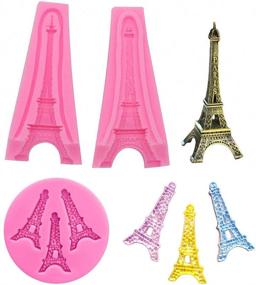 img 4 attached to 🍰 3D Paris Eiffel Tower Cake Fondant Mold Set for Versatile Cake Decorating & Polymer Clay Crafting